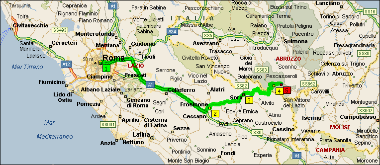 da Roma a Civitella Alfedena